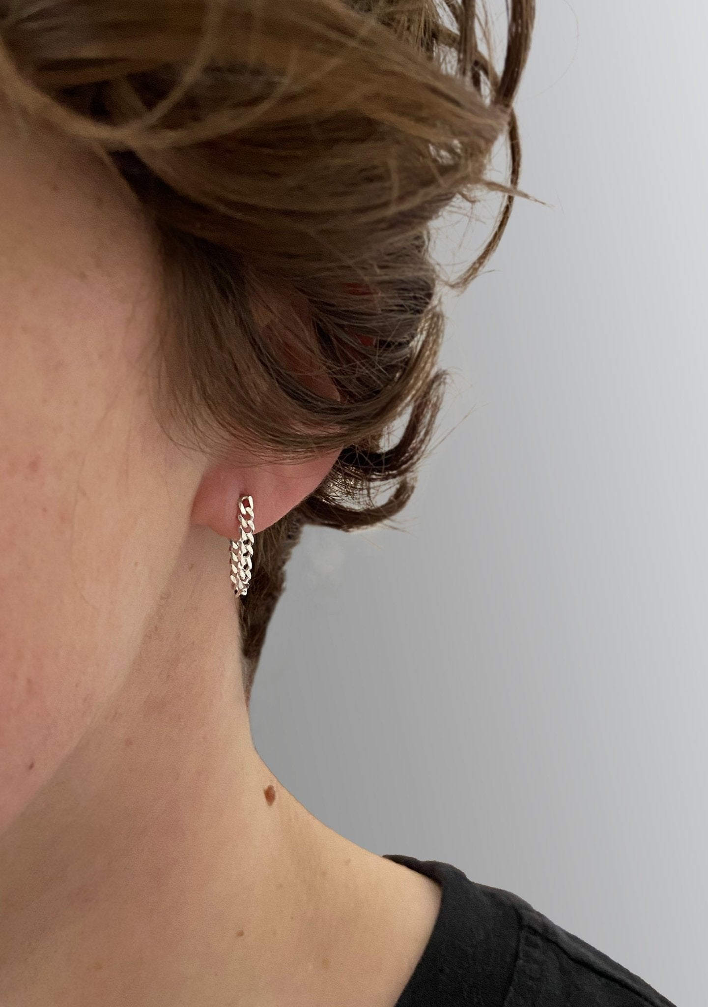 Endless Curb Chain Earrings -Earrings- Lindsey Snell