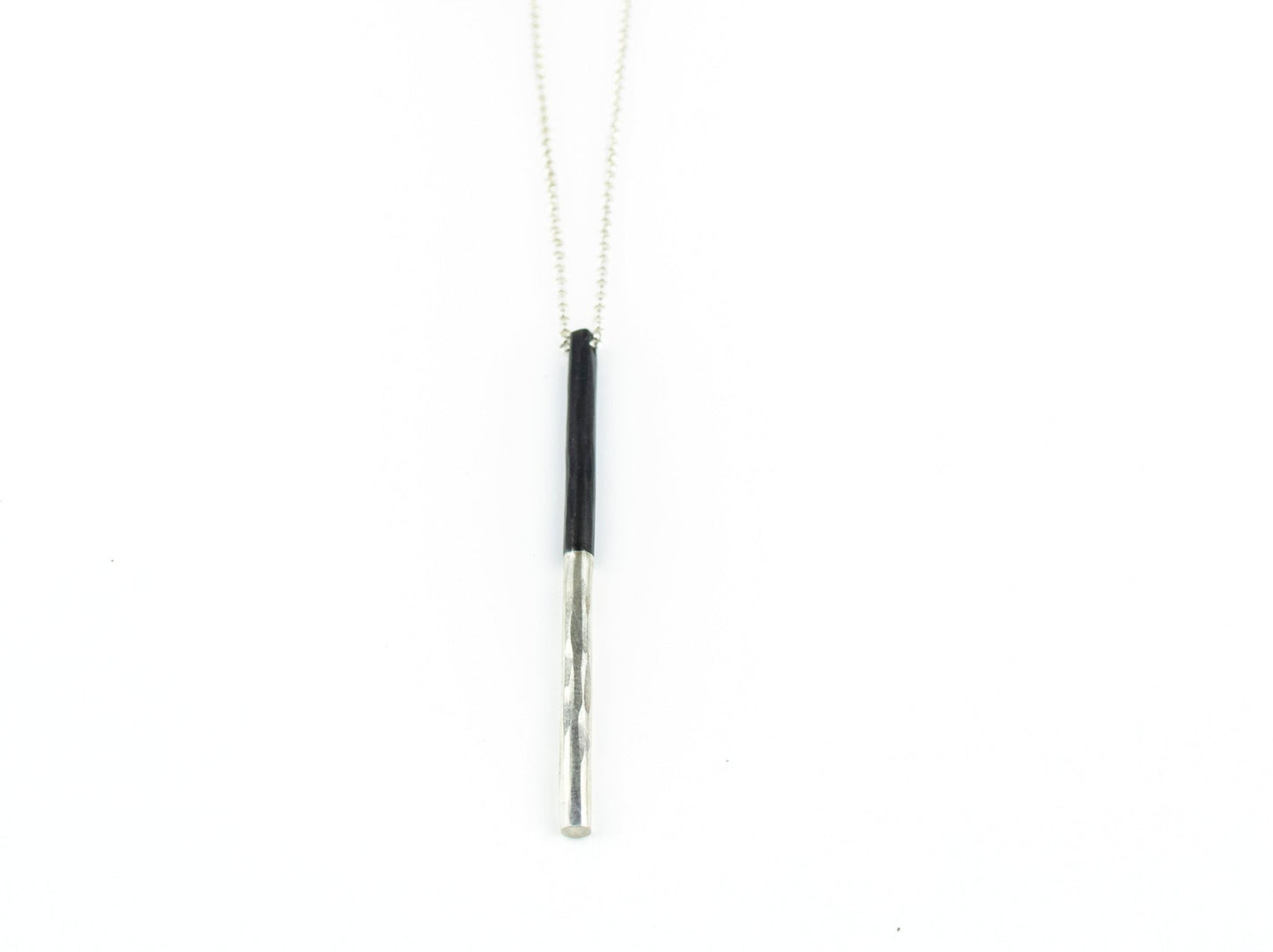 Silver Bimetal Bar -necklace- Lindsey Snell