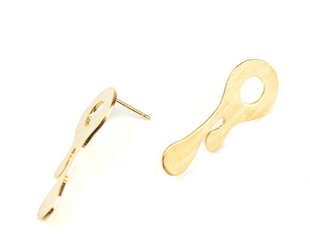 Wide Drip Studs -earrings- Lindsey Snell