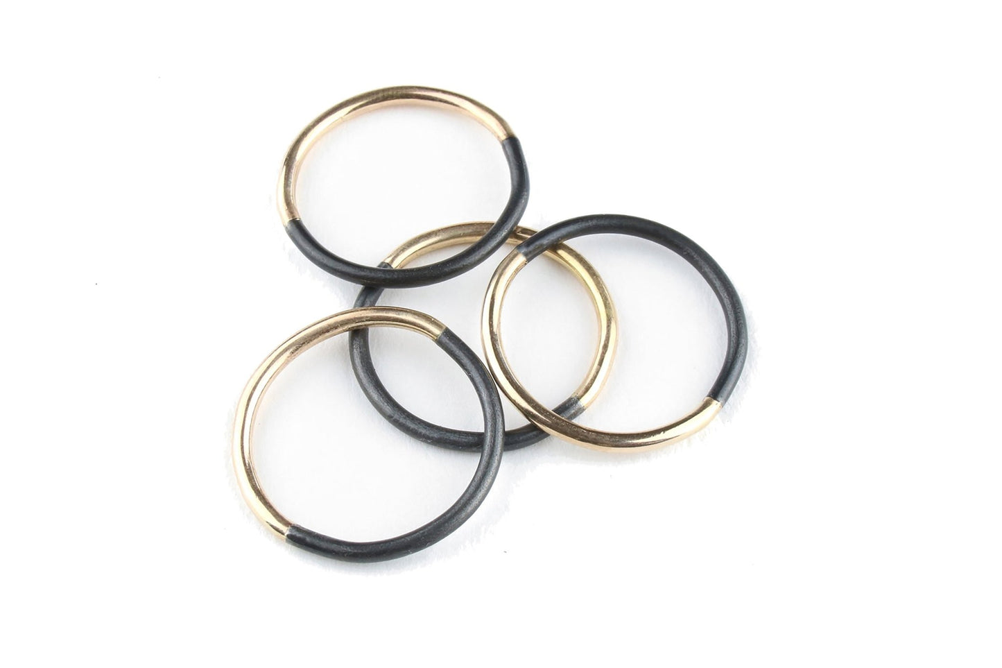 50/50 Ring in Gold and Steel -rings- Lindsey Snell