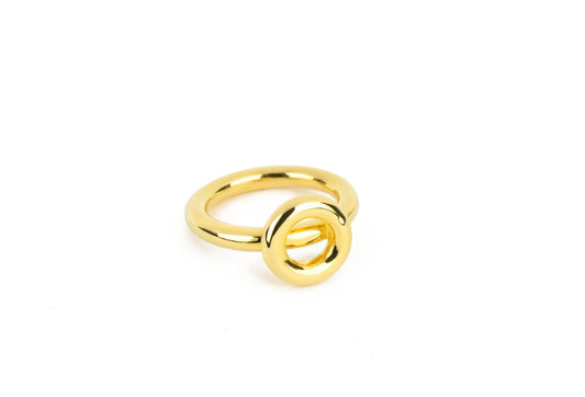 Gold Circle Ring -- Lindsey Snell