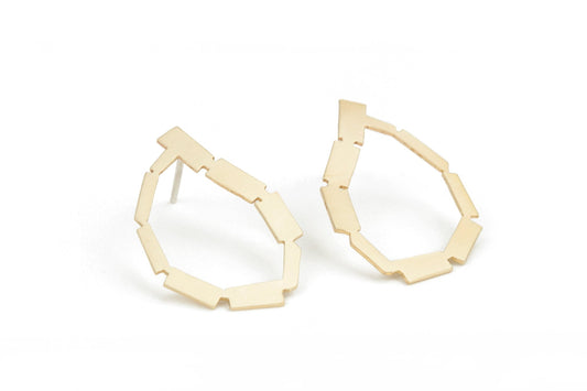 Golden Loop Earrings -earrings- Lindsey Snell